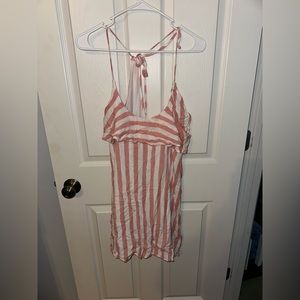 White and Red Adjustable Dress